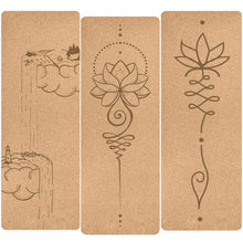 Load image into Gallery viewer, Natural Cork Yoga Mat Non-slip