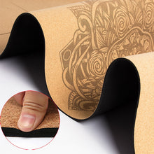Load image into Gallery viewer, Natural Cork Yoga Mat Non-slip