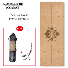 Load image into Gallery viewer, Natural Cork Yoga Mat Non-slip