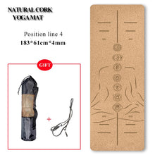 Load image into Gallery viewer, Natural Cork Yoga Mat Non-slip