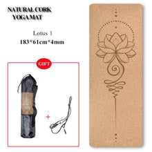 Load image into Gallery viewer, Natural Cork Yoga Mat Non-slip
