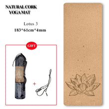 Load image into Gallery viewer, Natural Cork Yoga Mat Non-slip