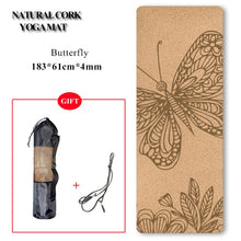 Load image into Gallery viewer, Natural Cork Yoga Mat Non-slip