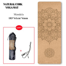 Load image into Gallery viewer, Natural Cork Yoga Mat Non-slip