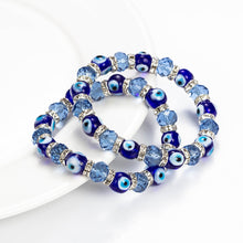 Load image into Gallery viewer, Charm Blue Beads Lucky Bracelet