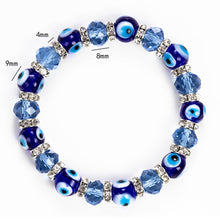 Load image into Gallery viewer, Charm Blue Beads Lucky Bracelet