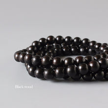 Load image into Gallery viewer, 108Mala Black Wood Beaded Bracelet