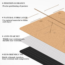 Load image into Gallery viewer, Natural Cork Yoga Mat Non-slip