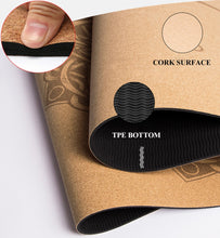 Load image into Gallery viewer, Natural Cork Yoga Mat Non-slip