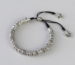 Tibetan Buddhism Alloy Beads Bracelet Six Words