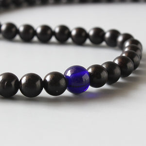 108Mala Black Wood Beaded Bracelet