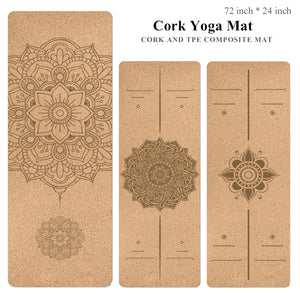 Natural Cork Yoga Mat Non-slip