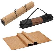 Load image into Gallery viewer, Natural Cork Yoga Mat Non-slip
