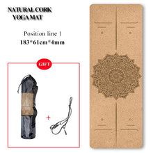 Load image into Gallery viewer, Natural Cork Yoga Mat Non-slip
