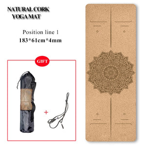 Natural Cork Yoga Mat Non-slip