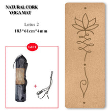 Load image into Gallery viewer, Natural Cork Yoga Mat Non-slip
