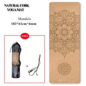Natural Cork Yoga Mat Non-slip