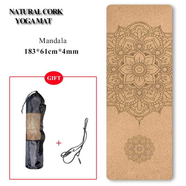 Natural Cork Yoga Mat Non-slip