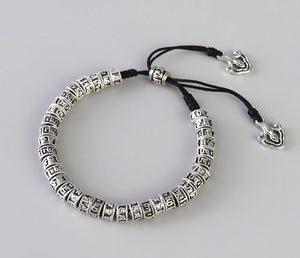 Tibetan Buddhism Alloy Beads Bracelet Six Words