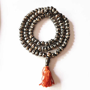 108PCS 8mm Tibetan Buddhist OM Mantras