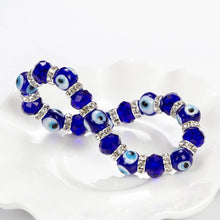 Load image into Gallery viewer, Charm Blue Beads Lucky Bracelet
