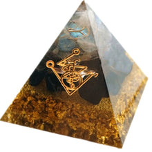 Load image into Gallery viewer, Pyramid Muladhara Chakra Obsidian Natural Crystal
