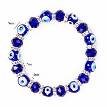 Load image into Gallery viewer, Charm Blue Beads Lucky Bracelet
