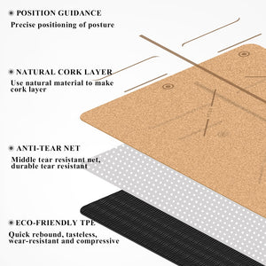 Natural Cork Yoga Mat Non-slip