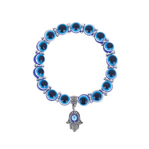 Blue Evil Eye Hamsa Hand Fatima Palm Bracelets
